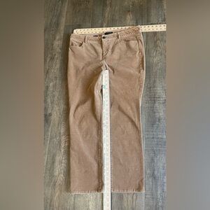 Talbots Brown Petites 16 Petite Corduroy Pants Heritage Stretch Casual Straight